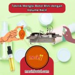 mengisi botol mini