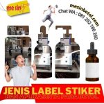 jenis label stiker