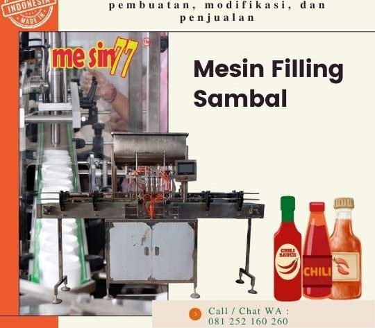 mesin filling sambal botol