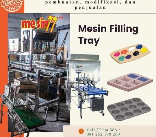 mesin filling tray