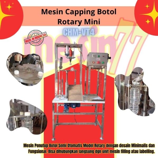 mesin capping botol rotary mini