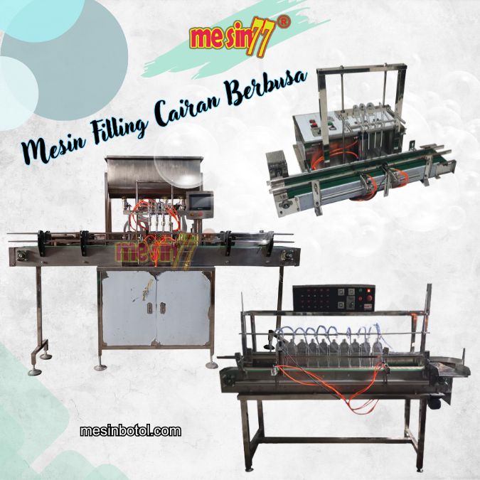 mesin filling cairan berbusa