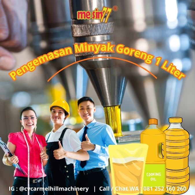 pengemasan minyak goreng 1 liter