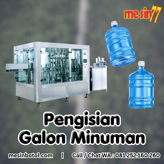 pengisian galon minuman
